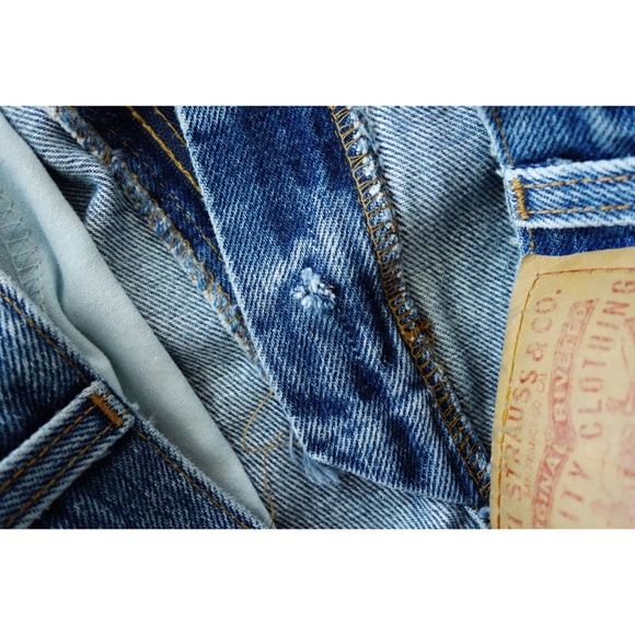 Vtg Levi's 512 Blue High Slim Tapered Jeans fit XS - Picture 5 of 6